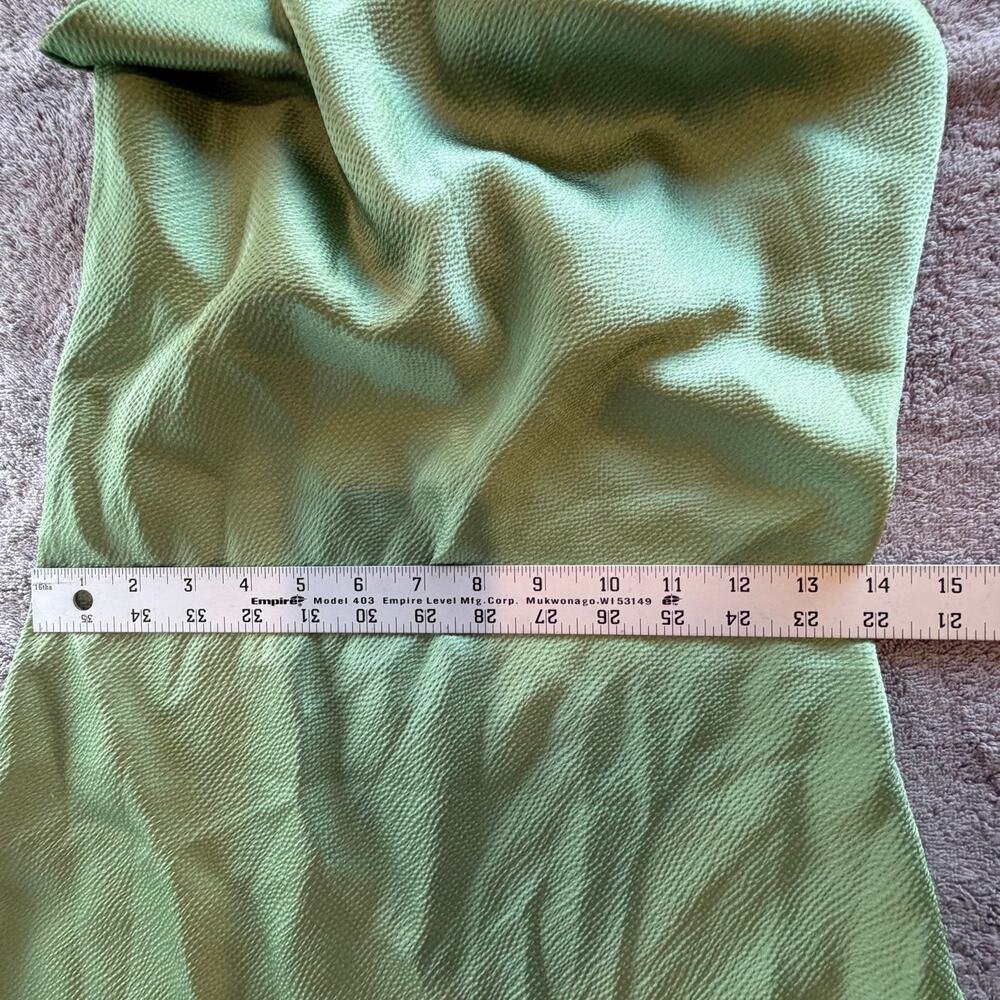 Abbeline Green Mini Slip Dress Cowl Neck Semi-adjustable Fun Flirty Date Night - Picture 6 of 8